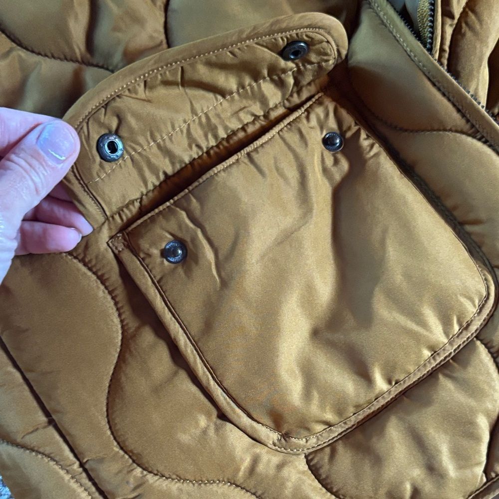 Natural Reflections Mustard Quilted Vest - Picture 3 of 10